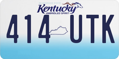 KY license plate 414UTK