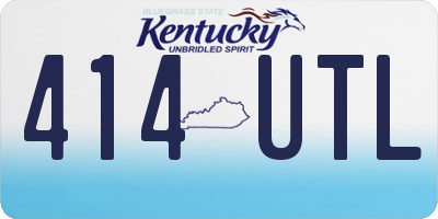 KY license plate 414UTL