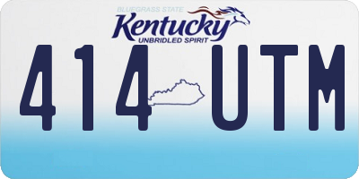 KY license plate 414UTM