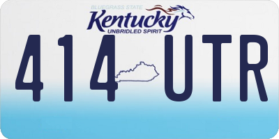 KY license plate 414UTR