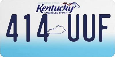 KY license plate 414UUF