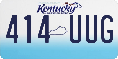 KY license plate 414UUG