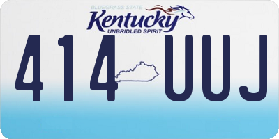 KY license plate 414UUJ
