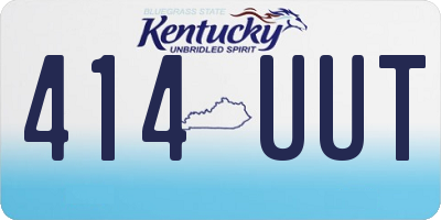KY license plate 414UUT