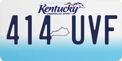 KY license plate 414UVF