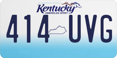 KY license plate 414UVG