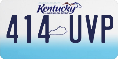 KY license plate 414UVP