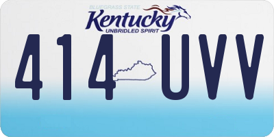 KY license plate 414UVV