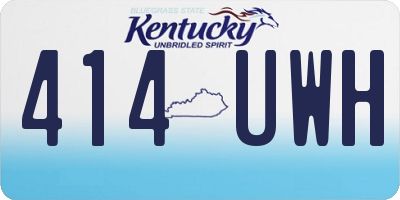 KY license plate 414UWH