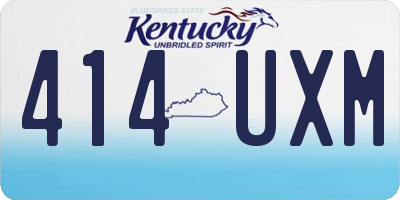 KY license plate 414UXM