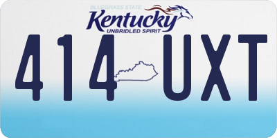 KY license plate 414UXT