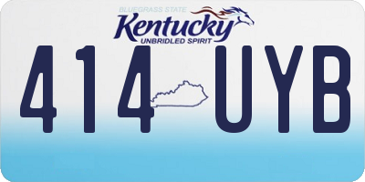 KY license plate 414UYB