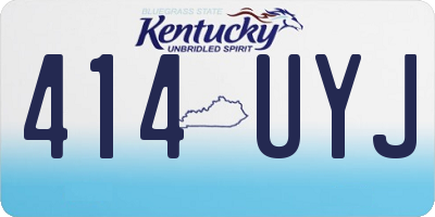 KY license plate 414UYJ