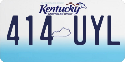 KY license plate 414UYL