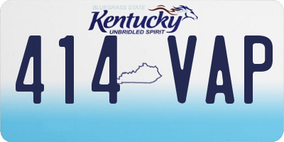 KY license plate 414VAP