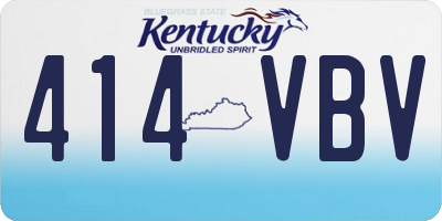 KY license plate 414VBV