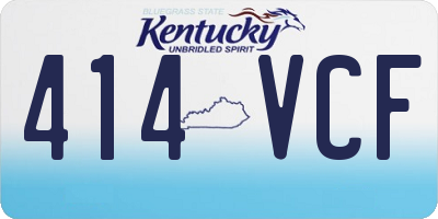KY license plate 414VCF