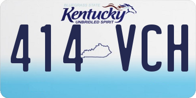 KY license plate 414VCH