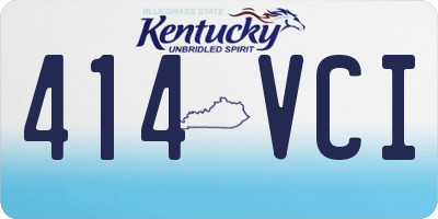 KY license plate 414VCI