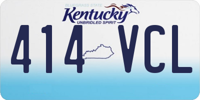 KY license plate 414VCL