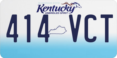 KY license plate 414VCT