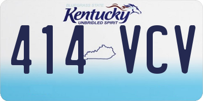 KY license plate 414VCV