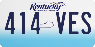 KY license plate 414VES