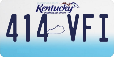 KY license plate 414VFI