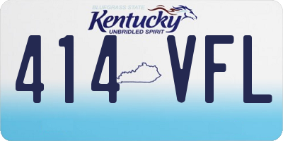 KY license plate 414VFL