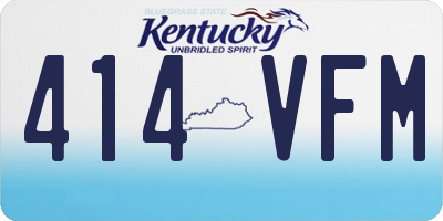 KY license plate 414VFM