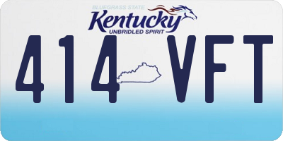 KY license plate 414VFT