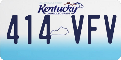 KY license plate 414VFV