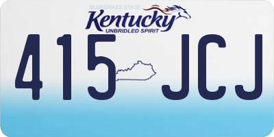 KY license plate 415JCJ