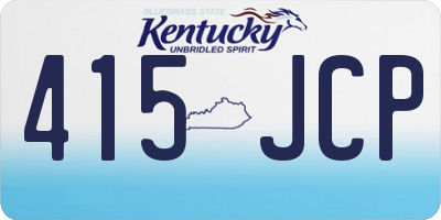 KY license plate 415JCP