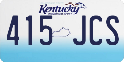 KY license plate 415JCS