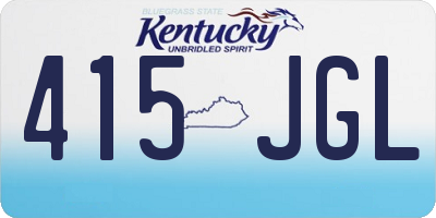 KY license plate 415JGL