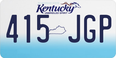 KY license plate 415JGP
