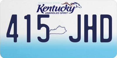 KY license plate 415JHD