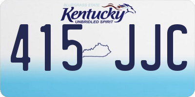KY license plate 415JJC