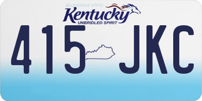 KY license plate 415JKC