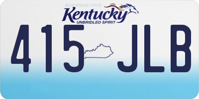 KY license plate 415JLB