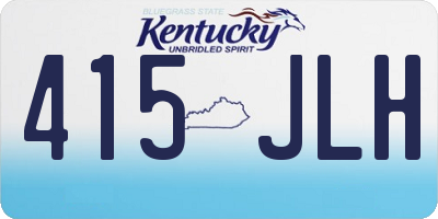 KY license plate 415JLH