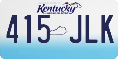 KY license plate 415JLK