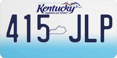 KY license plate 415JLP