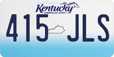 KY license plate 415JLS