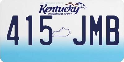 KY license plate 415JMB