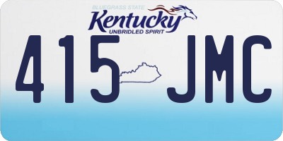 KY license plate 415JMC