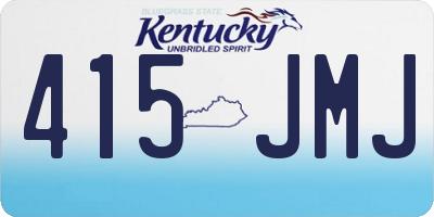 KY license plate 415JMJ