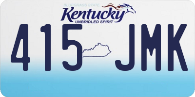 KY license plate 415JMK