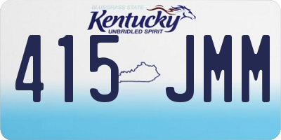 KY license plate 415JMM